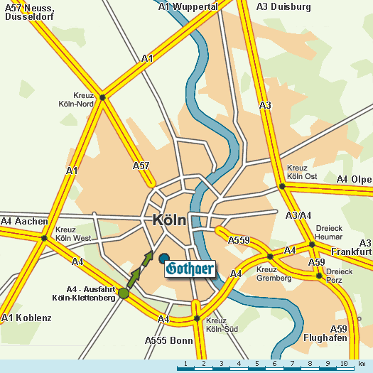 Landkarte: Gothaer Versicherung Köln